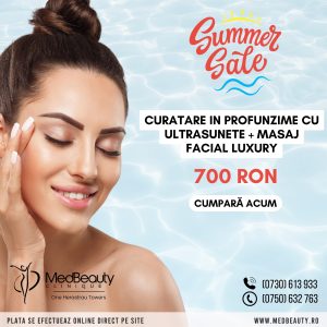 Curatare in profunzime cu Ultrasunete + Masaj Facial Luxury