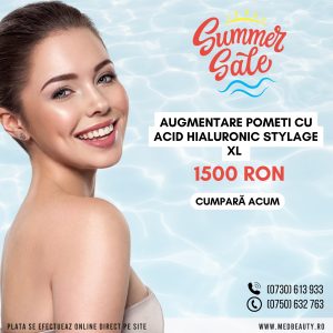 ⁠ ⁠Augmentare Pometi cu Acid Hialuronic Stylage XL
